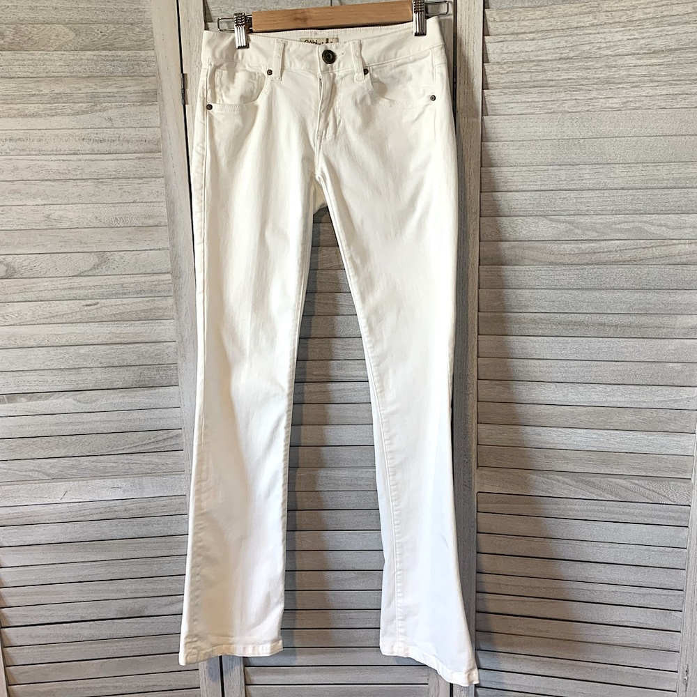 CAbi White Baby Boot Jeans Size 0 - Picture 2 of 11